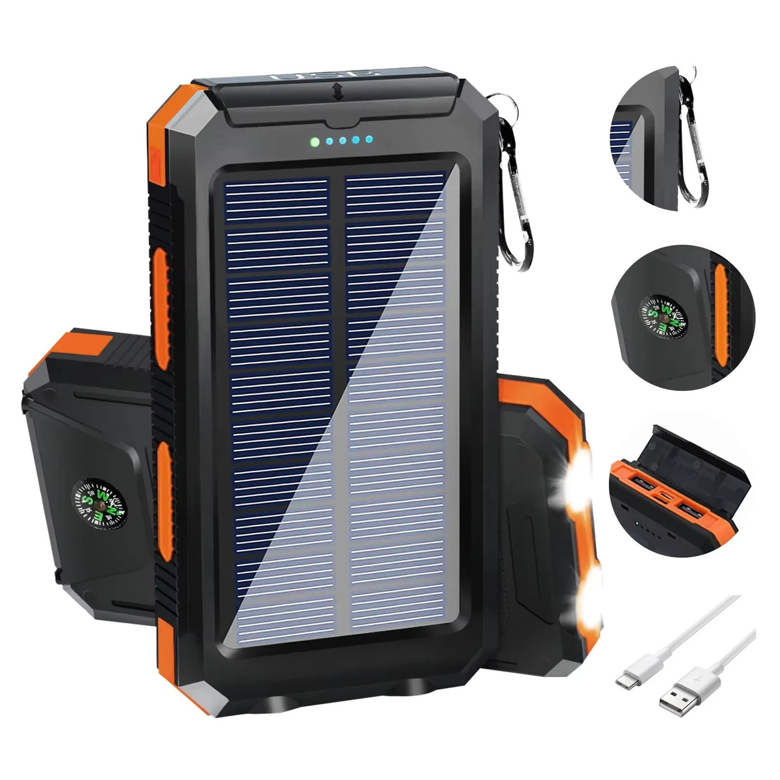 Waterproof Solar Power Bank 20 - Solar Emergency Charger 评论和价格