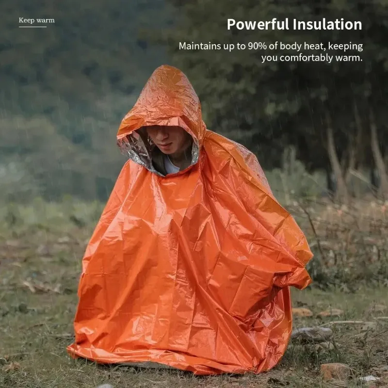 Emergency Survival Rain Hot Po - Survival Blanket Reflective 评论和价格